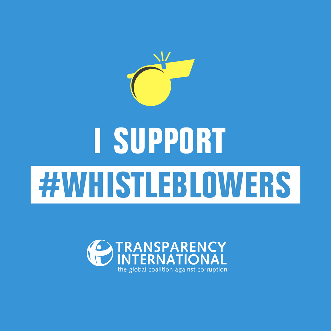 23rd of June World Whistleblowers Day Transparency International